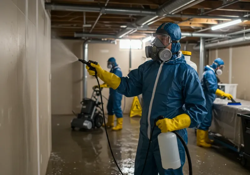 Basement Sanitization and Antimicrobial Treatment process in Monticello, KY